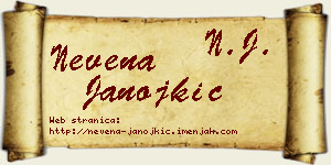 Nevena Janojkić vizit kartica